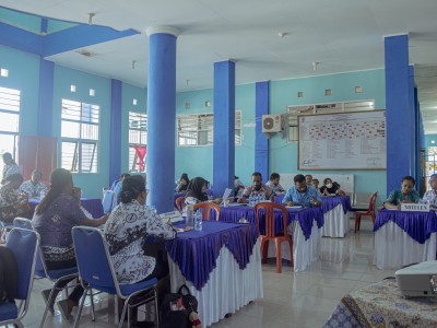 penyusunan Evaluasi Diri Sekolah (EDS) 8 Standar nasional pendidikan SMAN1RA