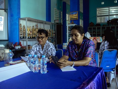 penyusunan Evaluasi Diri Sekolah (EDS) 8 Standar nasional pendidikan SMAN1RA