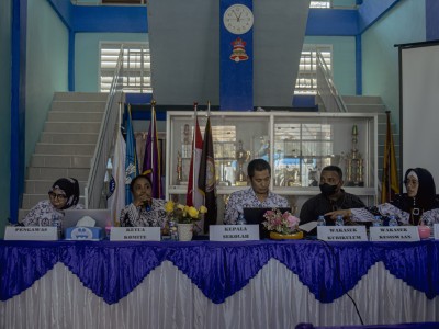 penyusunan Evaluasi Diri Sekolah (EDS) 8 Standar nasional pendidikan SMAN1RA