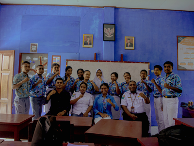Penyampaian Visi, Misi & Wawancara Bakal Calon Ketua OSIS SMAN1R4 2023-2024