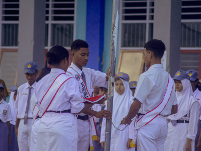Upacara Senin, 20 Nov 2023 (Sekaligus Pelantikan Pengurus Osis Periode 2023/2024)