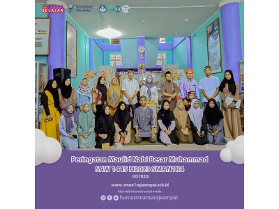 Peringatan Maulid Nabi Besar Muhammad SAW 1445 H2023 SMAN1R4